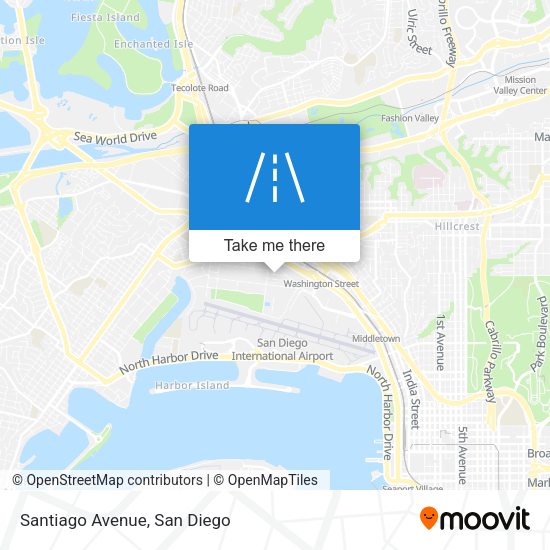 Mapa de Santiago Avenue