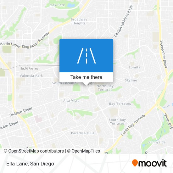 Mapa de Ella Lane