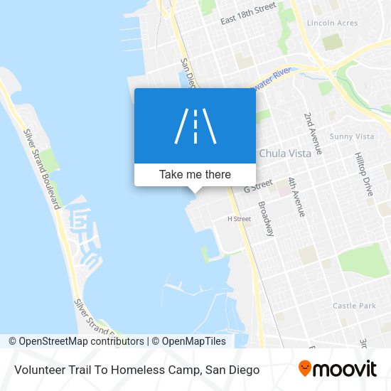 Volunteer Trail To Homeless Camp map