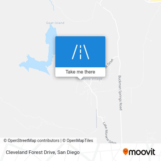 Cleveland Forest Drive map
