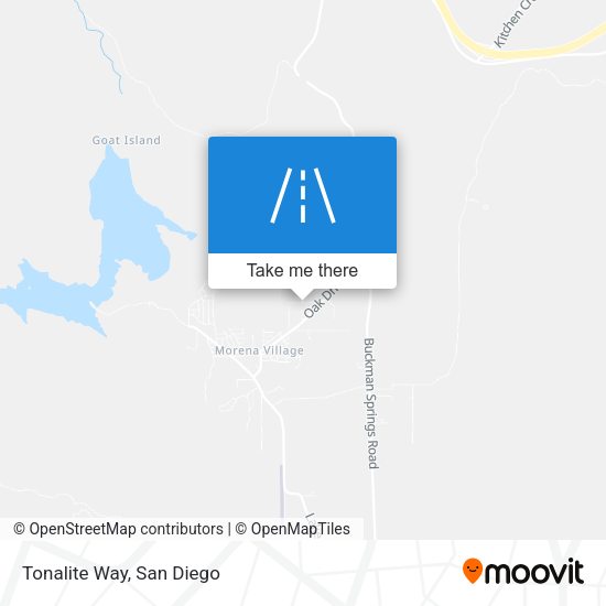 Mapa de Tonalite Way