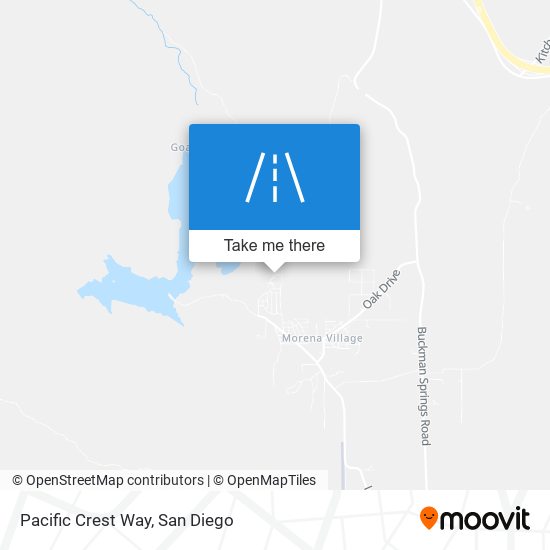 Pacific Crest Way map