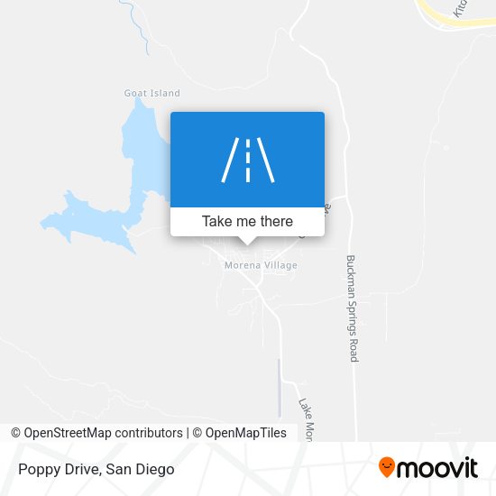 Mapa de Poppy Drive