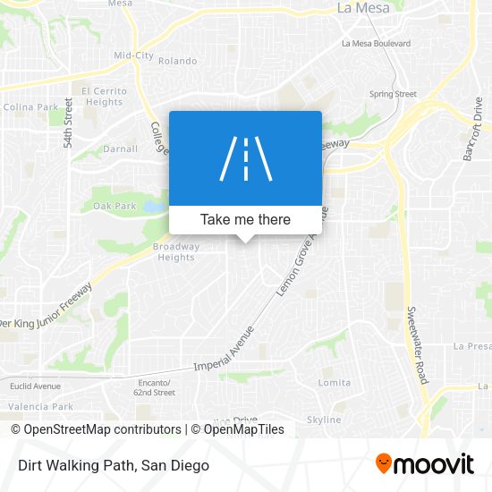 Mapa de Dirt Walking Path