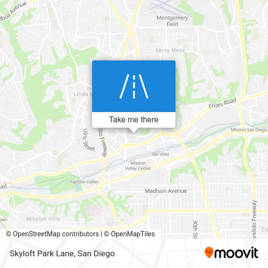 Skyloft Park Lane map