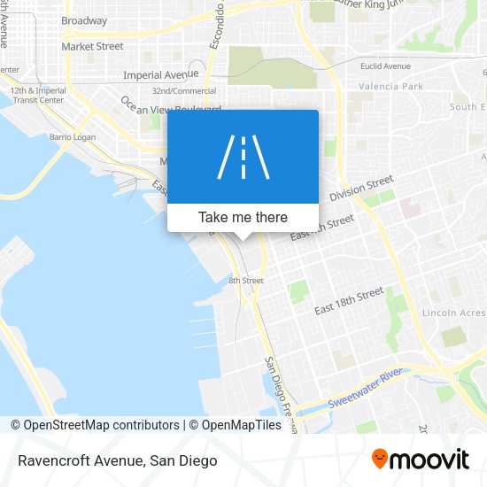 Ravencroft Avenue map