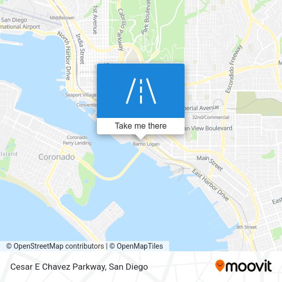Cesar E Chavez Parkway map