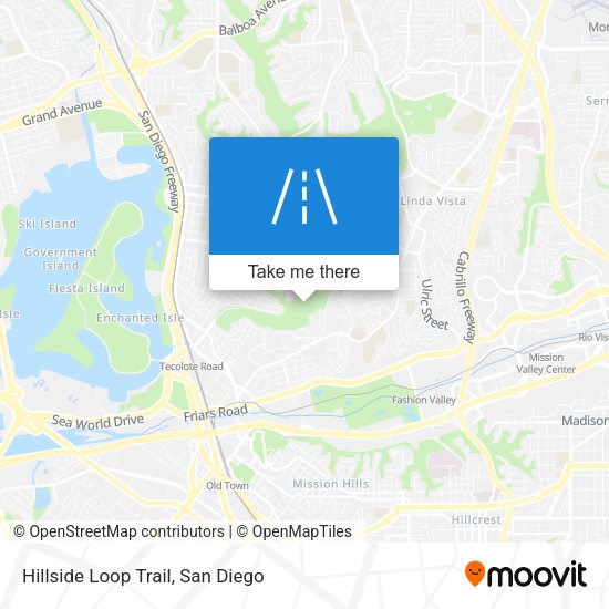Mapa de Hillside Loop Trail