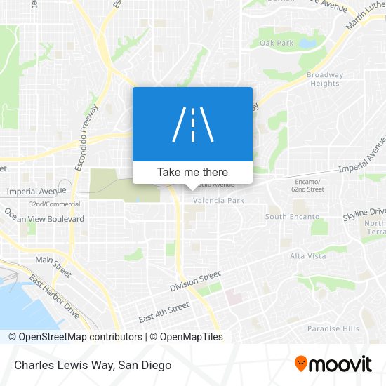Mapa de Charles Lewis Way