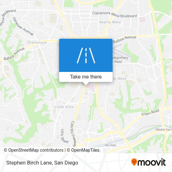 Stephen Birch Lane map