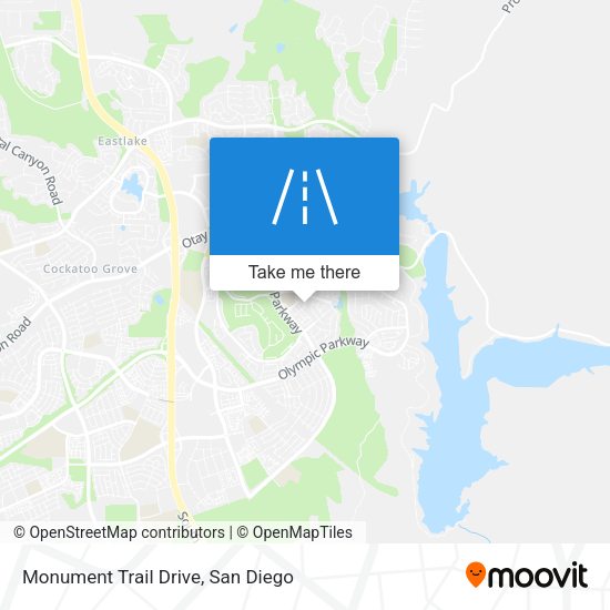 Monument Trail Drive map