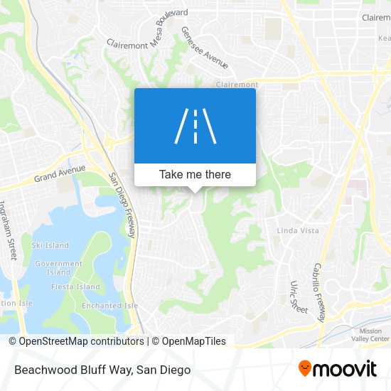 Mapa de Beachwood Bluff Way