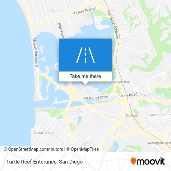 Turtle Reef Enterance map