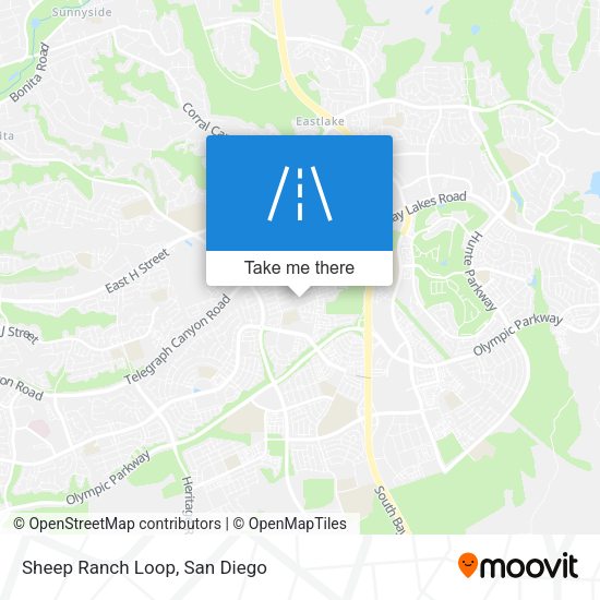 Sheep Ranch Loop map