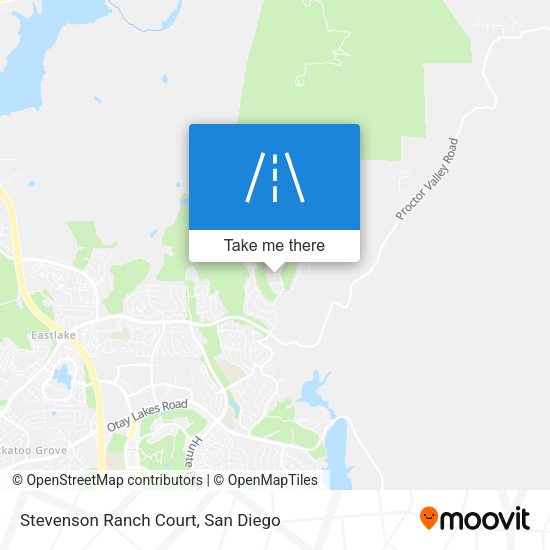 Mapa de Stevenson Ranch Court