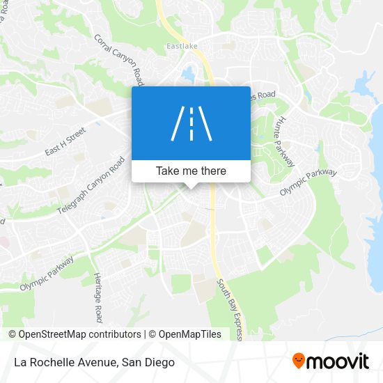 Mapa de La Rochelle Avenue
