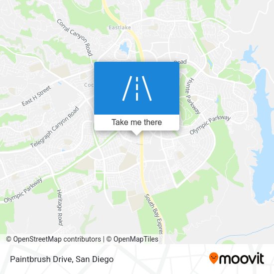 Mapa de Paintbrush Drive
