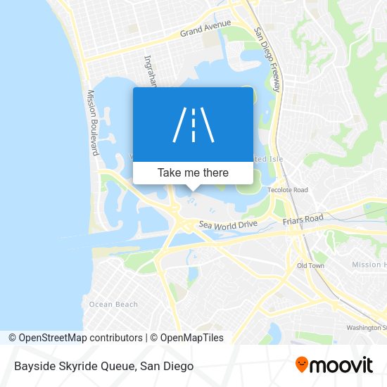 Bayside Skyride Queue map