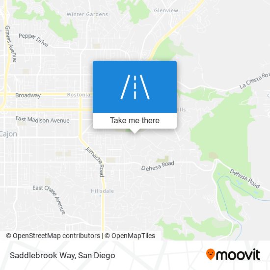 Saddlebrook Way map