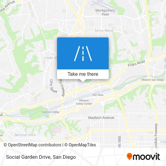 Social Garden Drive map