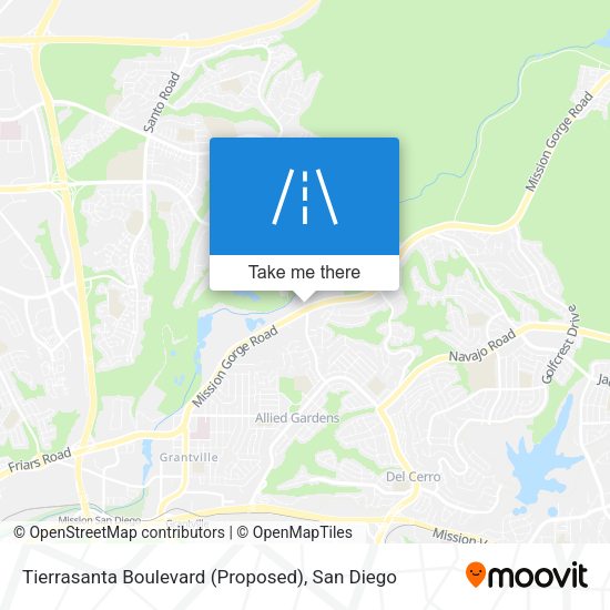 Tierrasanta Boulevard (Proposed) map