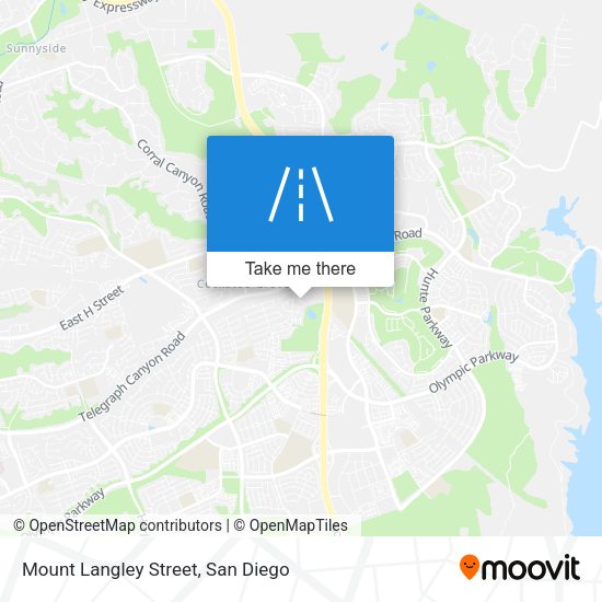 Mount Langley Street map
