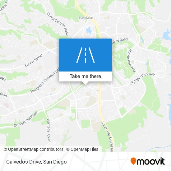 Calvedos Drive map