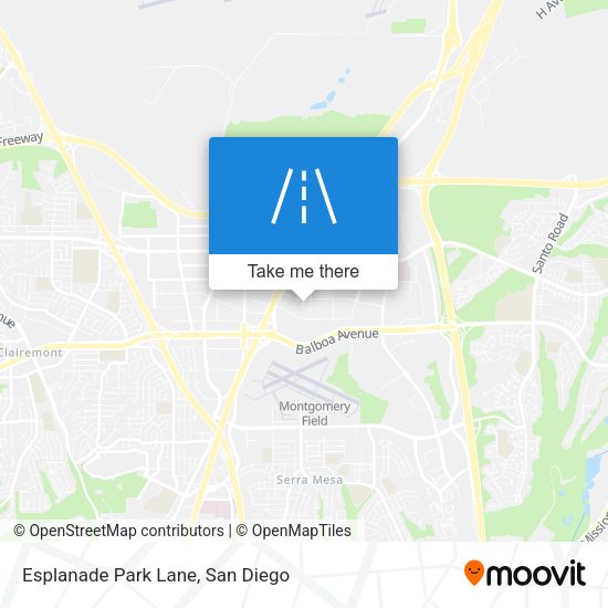 Esplanade Park Lane map