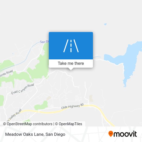 Mapa de Meadow Oaks Lane
