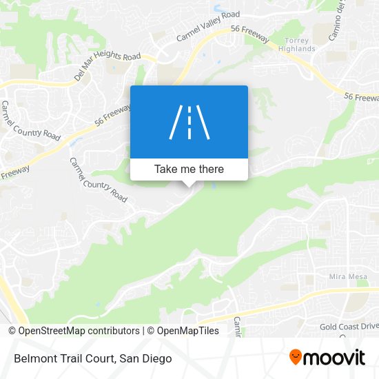 Belmont Trail Court map