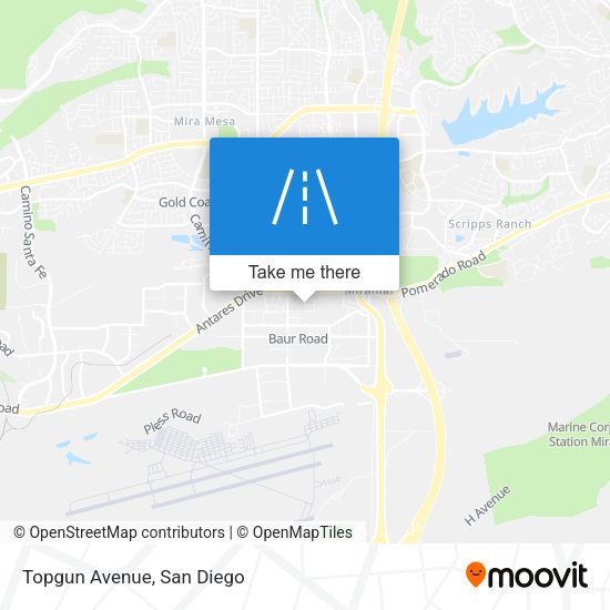 Mapa de Topgun Avenue