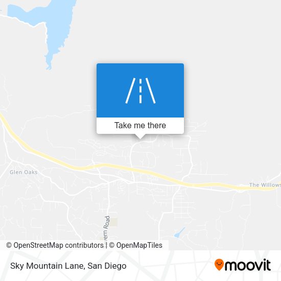 Sky Mountain Lane map