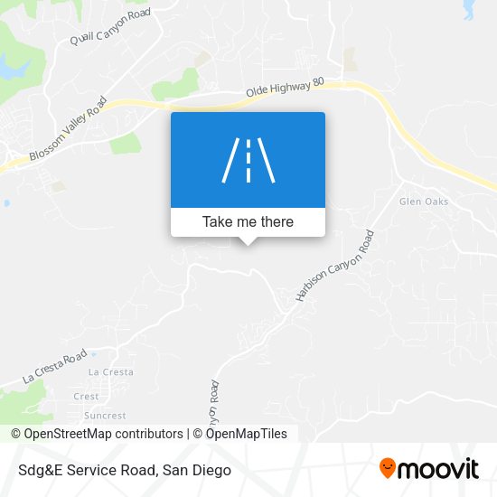 Mapa de Sdg&E Service Road