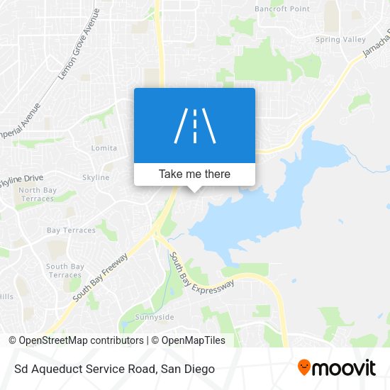 Sd Aqueduct Service Road map