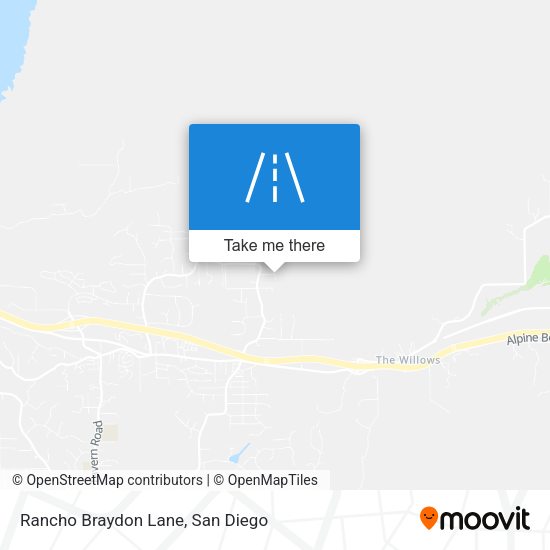 Rancho Braydon Lane map