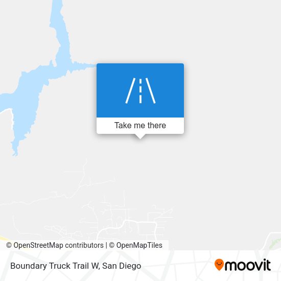 Boundary Truck Trail W map