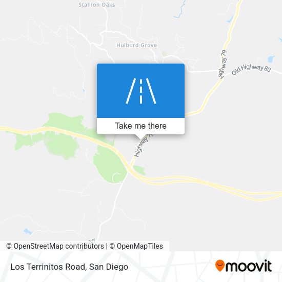 Mapa de Los Terrinitos Road