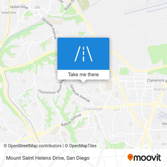 Mount Saint Helens Drive map
