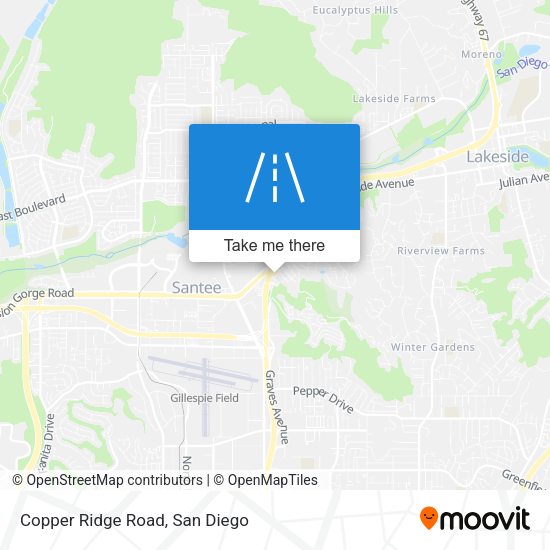 Mapa de Copper Ridge Road