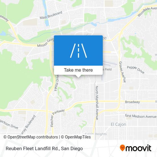 Mapa de Reuben Fleet Landfill Rd.