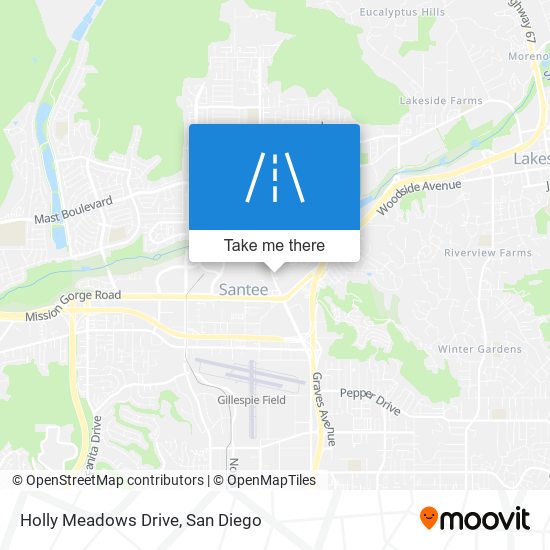 Holly Meadows Drive map