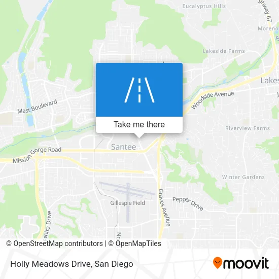 Mapa de Holly Meadows Drive