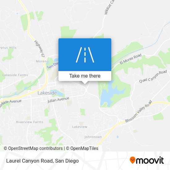 Laurel Canyon Road map