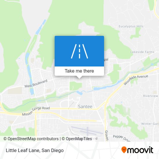Little Leaf Lane map