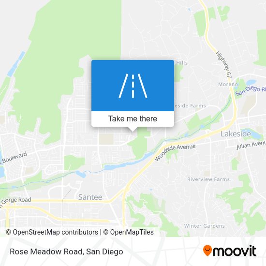 Rose Meadow Road map