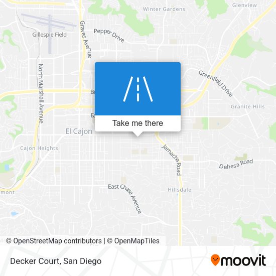 Mapa de Decker Court