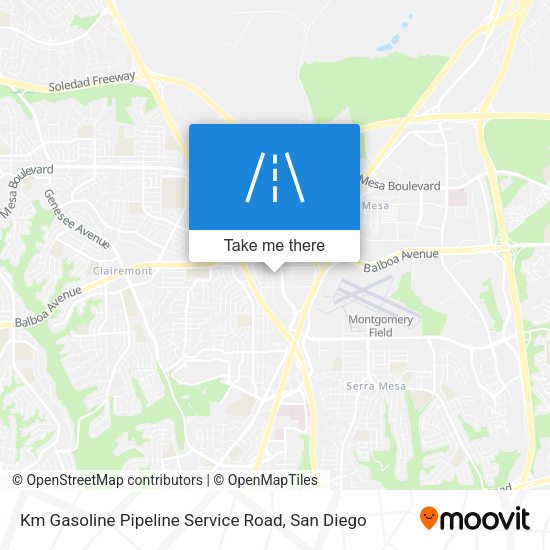 Km Gasoline Pipeline Service Road map
