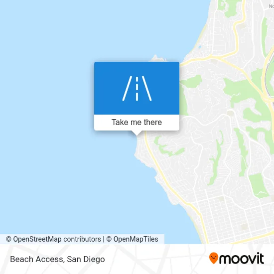 Beach Access map