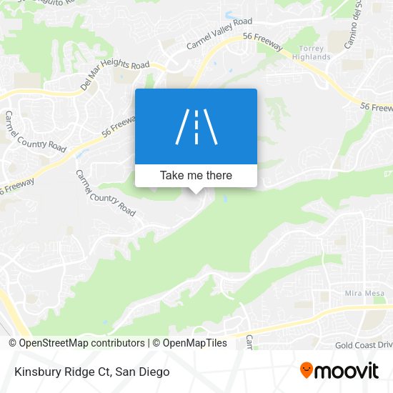 Mapa de Kinsbury Ridge Ct
