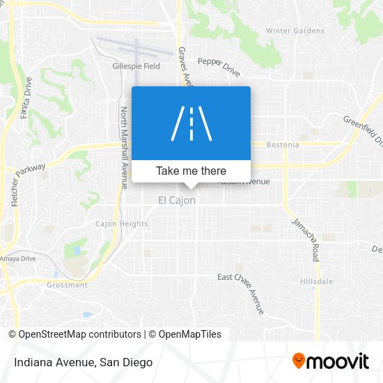 Mapa de Indiana Avenue